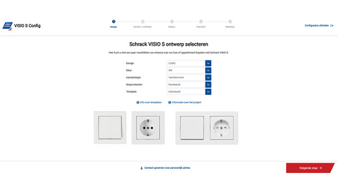 Visio S Configurator stap 1