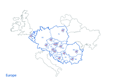 Schrack Technik in Europa